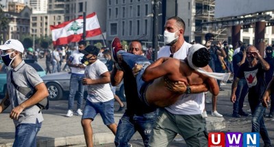 انفجار بيروت: مظاهرات حاشدة والجيش اللبناني يطرد محتجين اقتحموا مقر وزارة الخارجية
