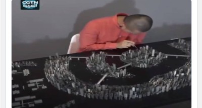 شاب صينى يبنى نموذجاً “مصغرا” لمدينته من الدبابيس