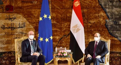 أخبار مصر | السيسي وميشيل يبحثان التوتر بين العالمين الإسلامي والأوروبي