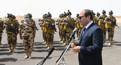 السيسي محذرًا أمن مصر خط أحمر