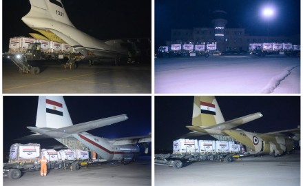 مصر تواصل الجسر الجوي لإرسال المساعدات للسودان وجنوب السودان