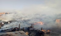 السيطرة على حريق هائل بقطعة أرض زراعية بمنطقة أوسيم