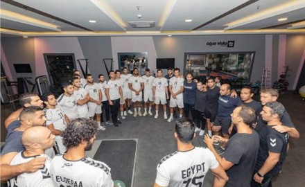 أخبار الرياضة | منتخب اليد يخوض مرانه الأول في معسكر الغردقة استعداد لبطولة العالم