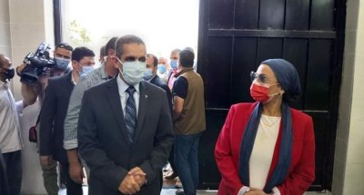 “وزيرة البيئة” تتفقد محطة بسيون لمعالجة النفايات الطبية المقامة