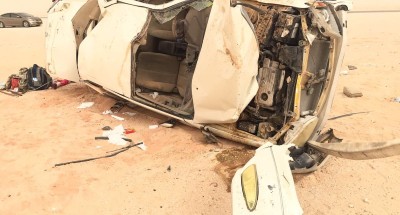 مصرع 5 أشخاص و إصابة 7 إثر حادث انقلاب سيارة بالطريق الدائري