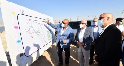 “وزير الإسكان” و”محافظ جنوب سيناء” يتفقدان محطة معالجة الصرف الصحي 