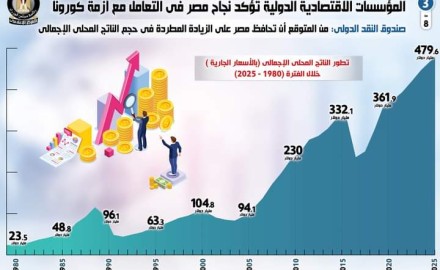 “بالإنفوجراف”:  المؤسسات الاقتصادية الدولية تؤكد نجاح مصر في التعامل مع أزمة كورونا