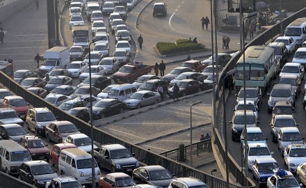 أخبار مصر | كثافات مرورية مرتفعة بمحور ٢٦ يوليو والطريق الدائرى