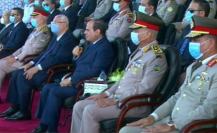 السيسي:”قوة الجيش ووعي المصريين يقفان سدا منيعا أمام أي معتدٍ”