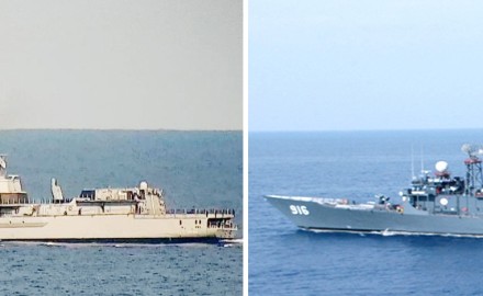 القوات البحرية المصرية والفرنسية تنفذان تدريبًا بالبحر المتوسط