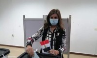 “وزيرة الهجرة” تدلي بصوتها في انتخابات مجلس النواب 2020