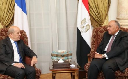 “شكري” و “لورديان” يؤكدان عمق علاقات التعاون بين القاهرة وباريس