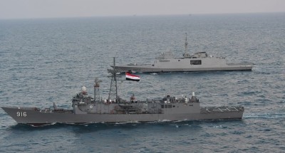 بالصور..”القوات البحرية” “المصرية “و”الفرنسية” تنفذان تدريباً عابراً