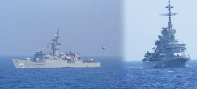 القوات البحرية المصرية واليونانية تنفذان تدريباً بحرياً عابرا ببحر إيجه