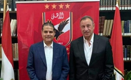 “محمود الخطيب” يستقبل رئيس نادي” جمهورية شبين”
