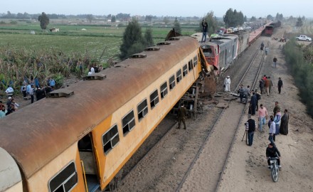 “وزارة الصحة” تعلن عن نقل 22 مصاب في حادث قطار المنصورة اليوم