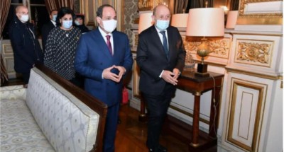الرئيس “السيسي” يبحث مع “وزير الخارجية الفرنسي” العلاقات الثنائية بين البلدين