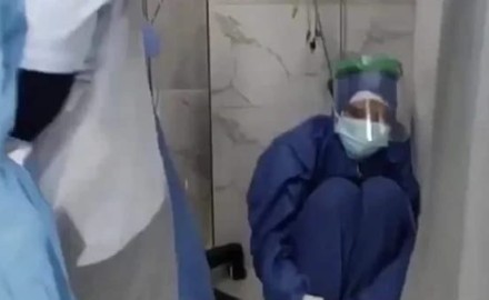 فيديو “وفاة مصابي كورونا” بسبب نقص الأكسجين بمستشفى الحسينية غير صحيح