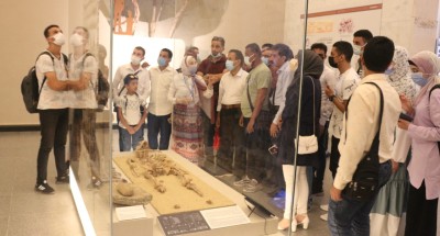 يوم ثقافى للطلاب الوافدين بـ”جامعة المنصورة بـ”متحف الحضارة المصرية