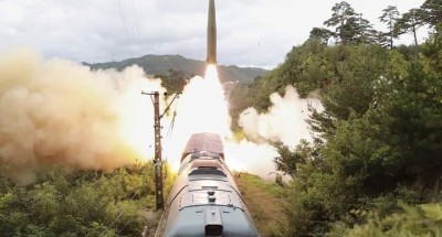 كوريا الديمقراطية: تستخدم نظاما جديدا لإطلاق الصواريخ من القطار