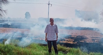 نائب رئيس مركز ومدينة دكرنس يقوم بتحرير محضر حرق قش الأرز بديمشلت