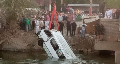 بالتفاصيل :النيابة العامة تأمر بحبس قائد حافلة سقطت غرقآ بالمنيا بقرية ( البرجاية )