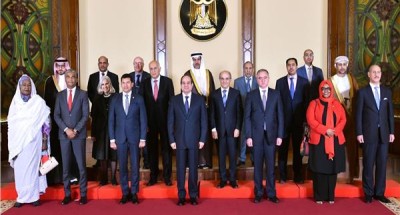 الرئيس السيسي يلتقي وزراء الشباب والرياضة العرب
