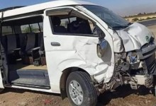 إصابة 11 شخصآ في إنقلاب ميكروباص على الطريق الصحراوي بملوى